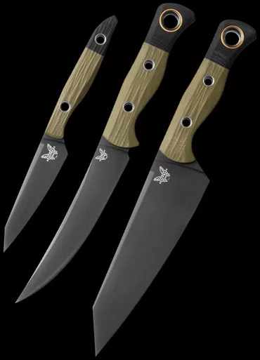 Benchmade 4005BK-01 Wildcoast G10 3 Piece Kitchen Knife Set