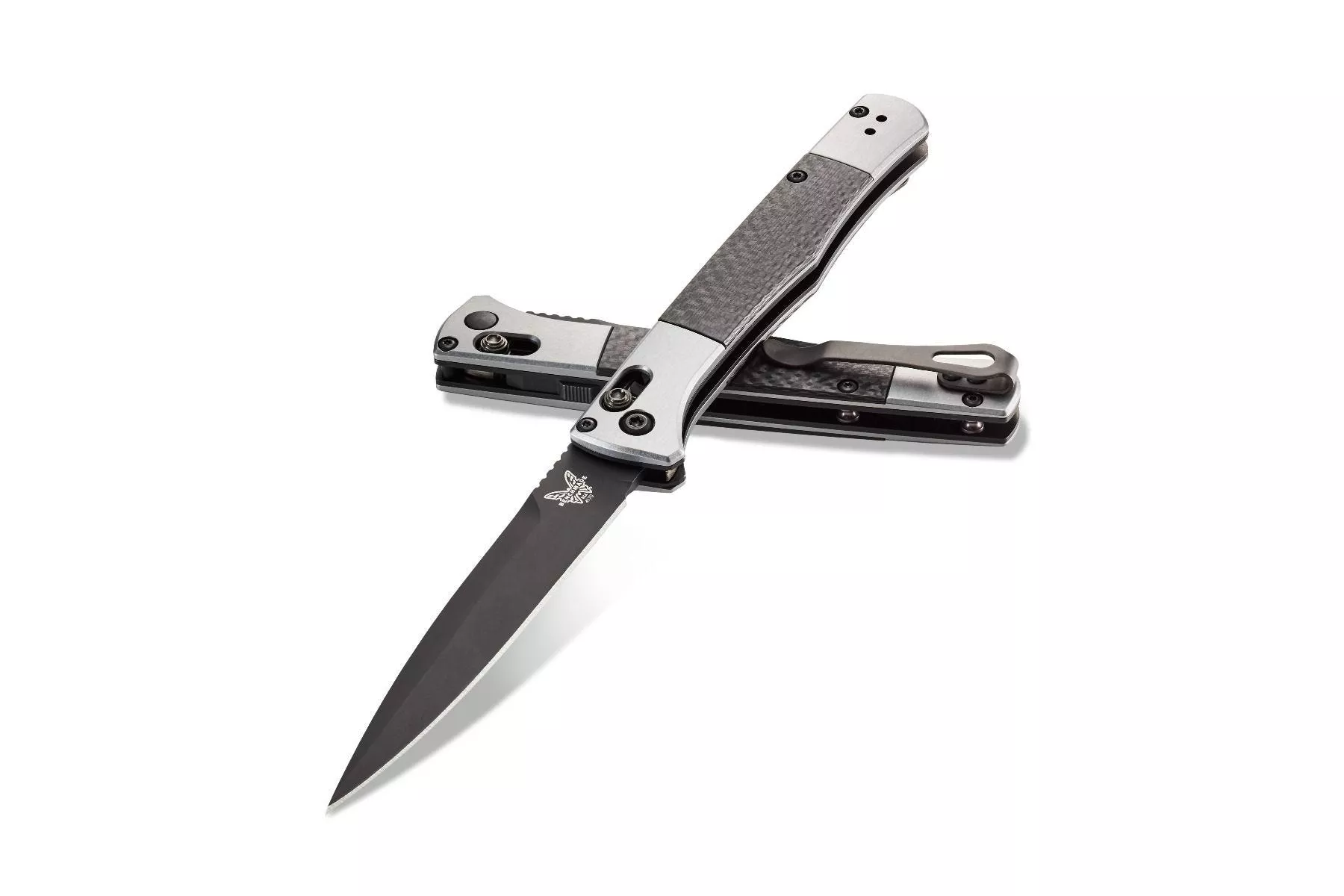 Benchmade 4170BK AUTO FACT AXIS AUTOMATIC – 3.95″ Plain Edge DLC Finish CPM-S90V Blade – 6061-T6 Aluminum Handle w/Carbon Fiber Inserts