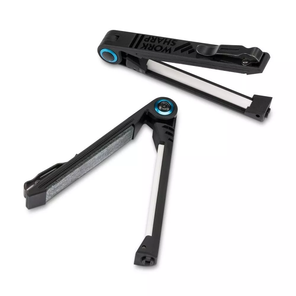 Benchmade 50030 Work Sharp EDC Edge Maintenance Tool – Ceramic Hone – Leather Strop – Pocket Clip