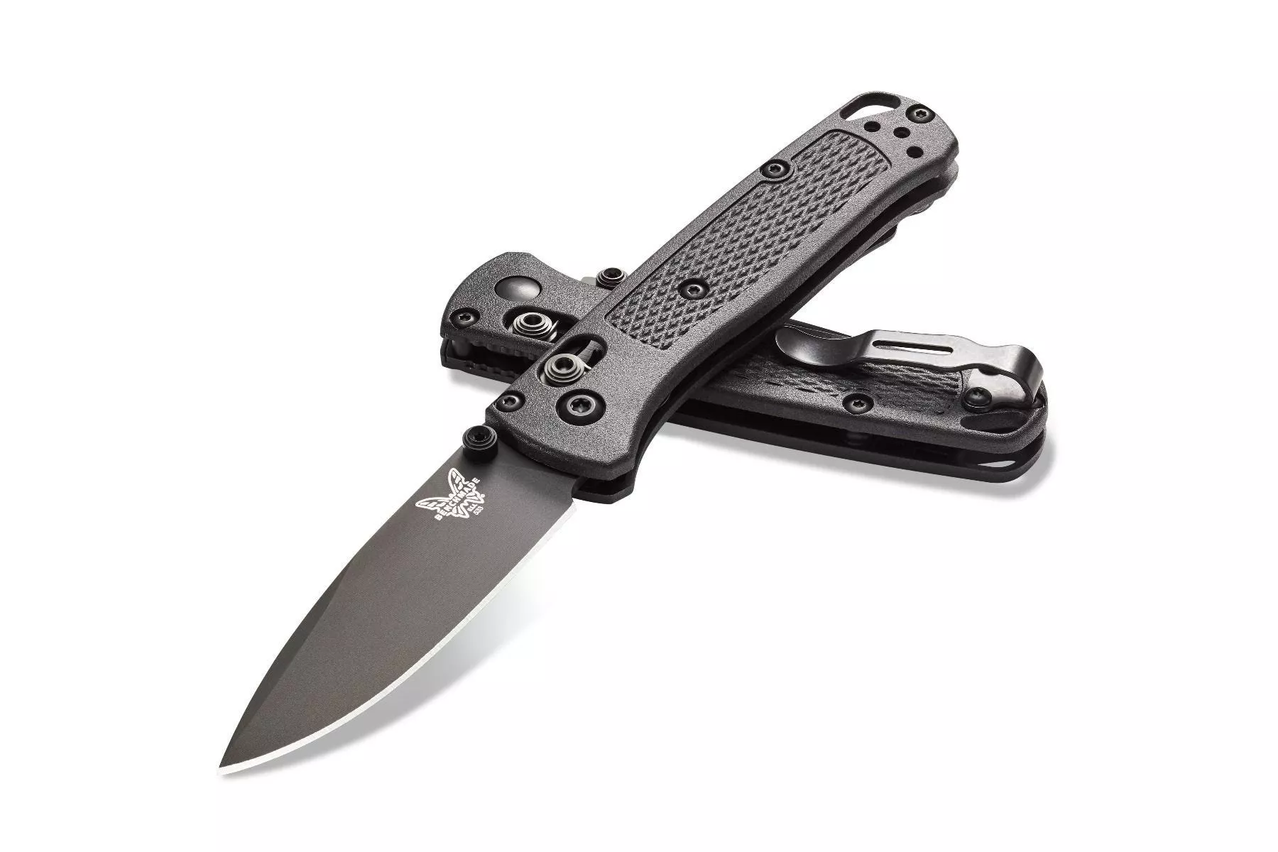 Benchmade 533BK-2 Mini Bugout CF-Elite AXIS Lock – 2.82″ Black DLC CPM-S30V Blade – Graphite Black CF-Elite Handle