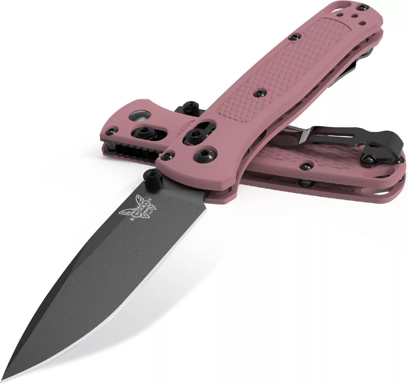 Benchmade 535BK-06 Bugout AXIS Lock, 3.24″ CPM-S30V Cobalt Black Coated Blade, Alpine Glow Grivory Handle W/ Clip (Sprint Run Out Of Production)
