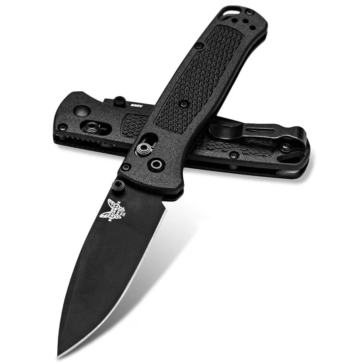 Benchmade 535BK-2 Bugout CF-Elite AXIS Lock – 3.24″ Black DLC CPM-S30V Blade – Graphite Black CF-Elite Handle