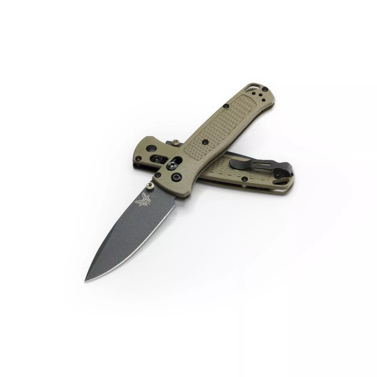 Benchmade 535GRY-1 Bugout AXIS Lock – 3.24″ CPM-S30V Nitride Coated Blade – Ranger Green Grivory Handle