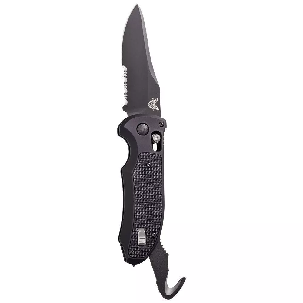 Benchmade 9170SBK Triage AXIS Lock Automatic Knife 3.58″ Black Serrated