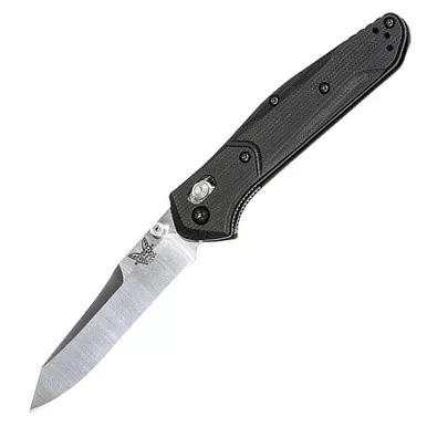 Benchmade 940-2 Knife Reverse 3.4" Tanto Blade Plain Edge Satin Finish