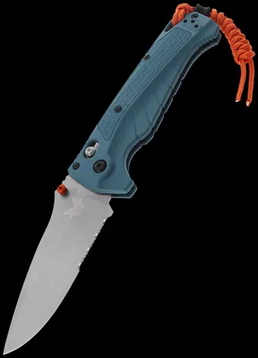Benchmade Adira 18060S Depth Blue Part-Serrated
