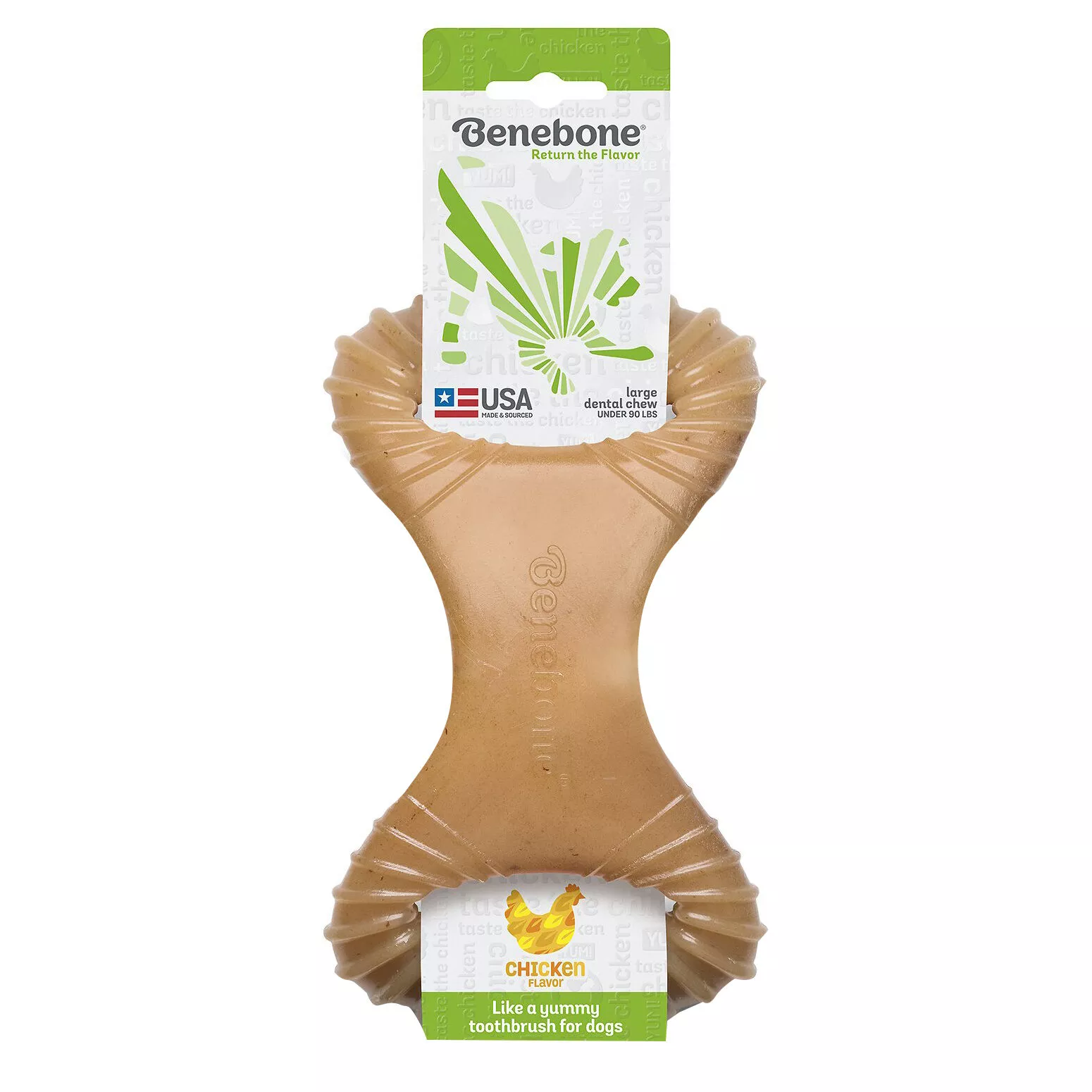 Benebone Dental Chew Toy, Chicken, Medium