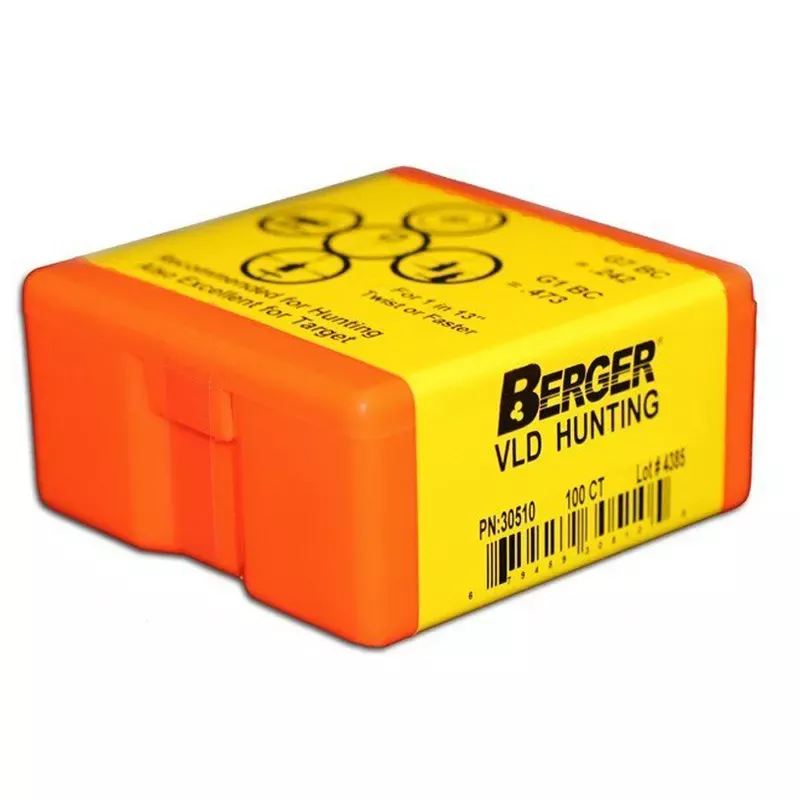 Berger Hunting Bullet 6mm 87 Gr. VLD 100/Box