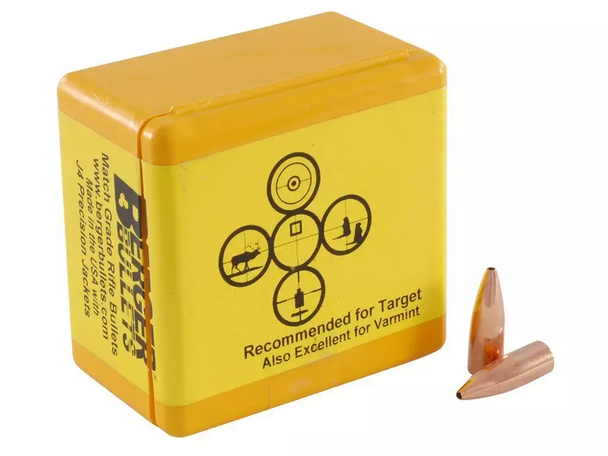 Berger Target Bullet 22 Cal 52 Gr FB 100/Box