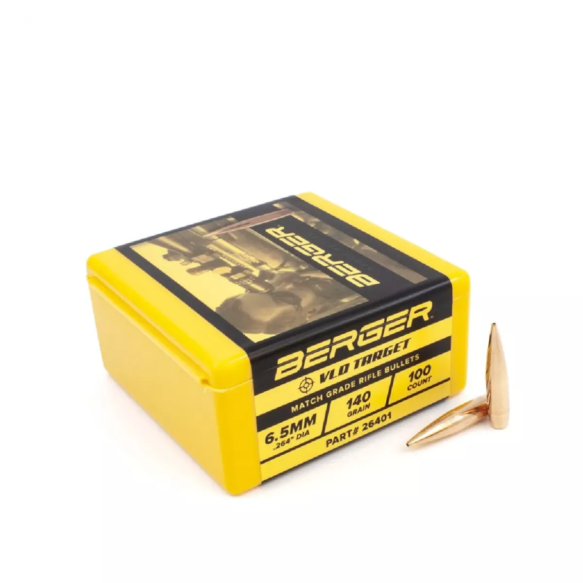 Berger Target Bullet 6.5mm 140 Gr VLD 100/Box