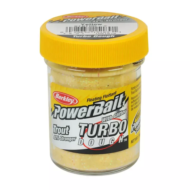 Berkley PowerBait Glitter Turbo Dough 1.8 oz Yellow