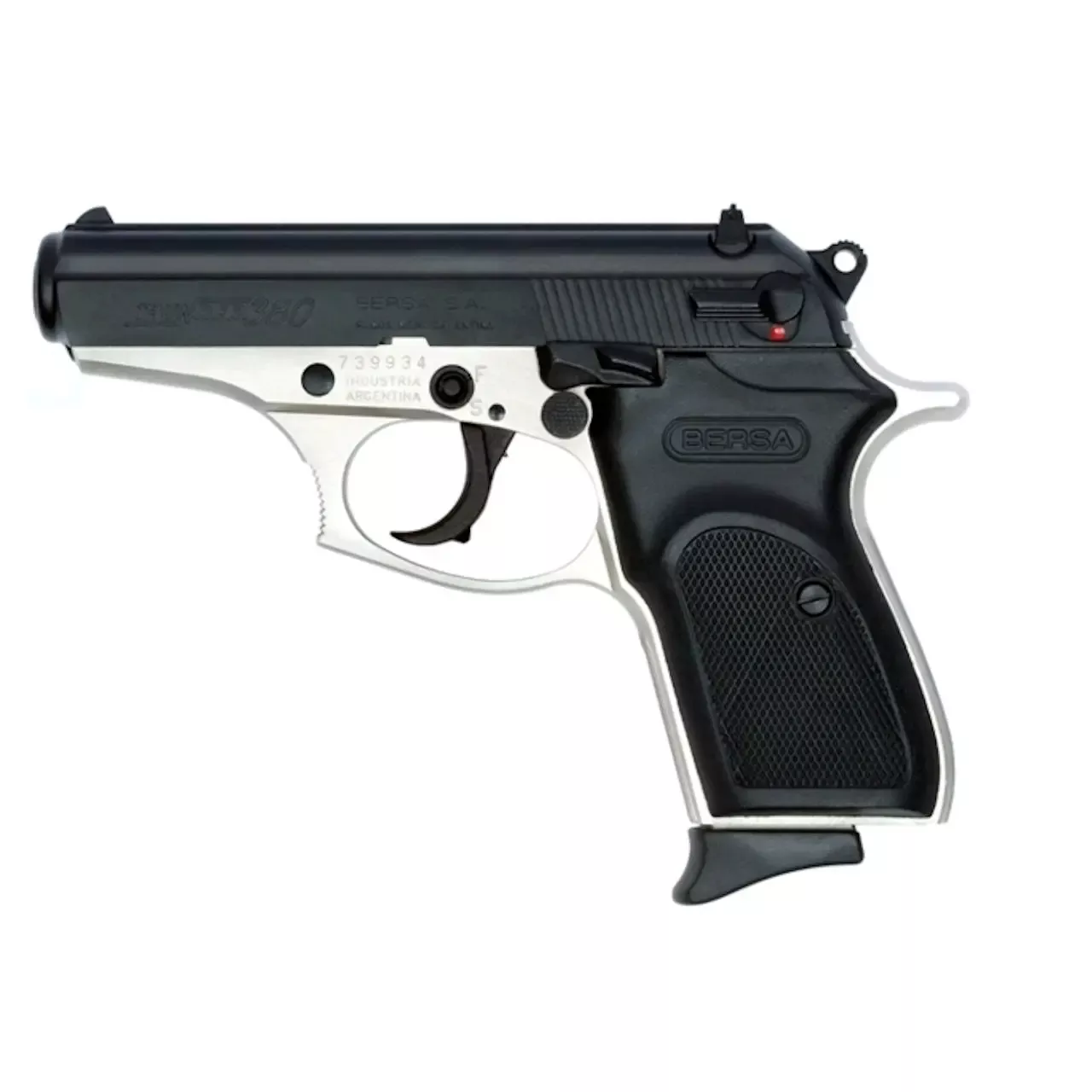 Bersa Thunder Duotone 380 ACP 3.5" bbl 8rd Nickel/Black