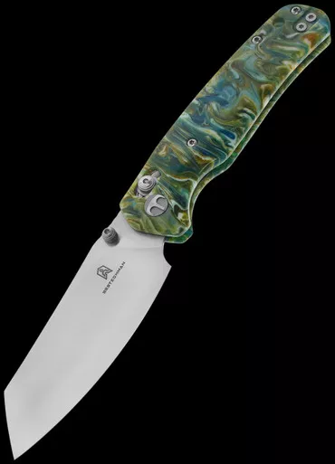 Bestech Cicada's Wing Green Resin Folding Knife
