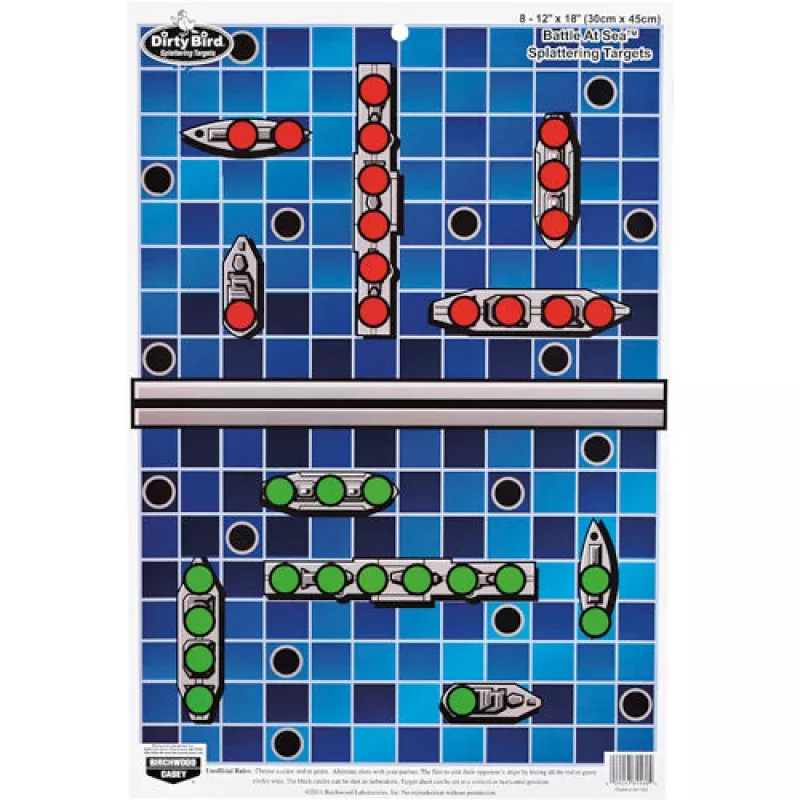 Birchwood Casey PREGAME Battle at Sea 12×18 Target 8PK