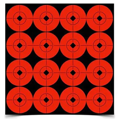 Birchwood Casey Self Adhesive 1.5in Target Spots Fluorescent Red, 33904