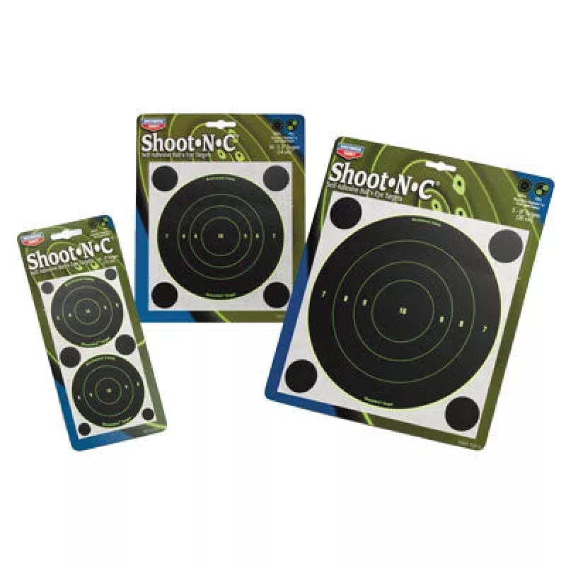Birchwood Casey Shoot-N-C 3 inch Target Bull 12 Sheet Pack