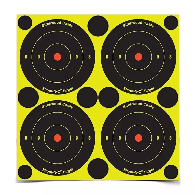 Birchwood Casey Shoot-N-C Round Bull’s-eyes Targets 3″