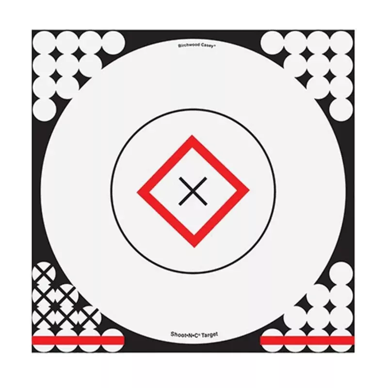 Birchwood Casey SNC 17.75 inch White and Black Target 5 Pack