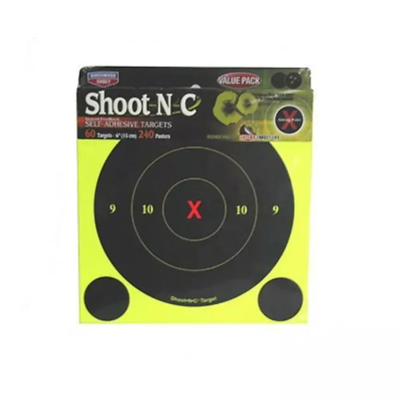 Birchwood Casey SNC 6 inch Round X Bull Targets 60 Pack