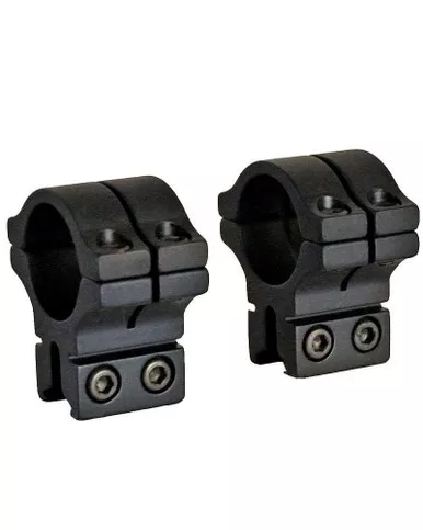 BKL Long Double Strap 1in Medium Dovetail Scope Rings (263-MB)