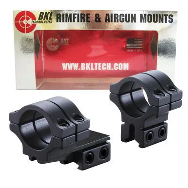 BKL Long Double Strap Offset 30mm Medium Dovetail Scope Rings (302-MB)