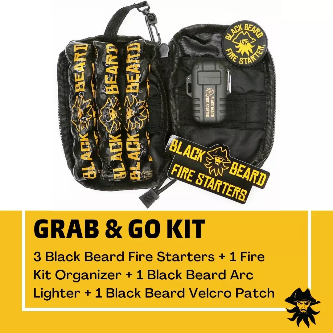 Black Beard Grab & Go Fire Starter Kit