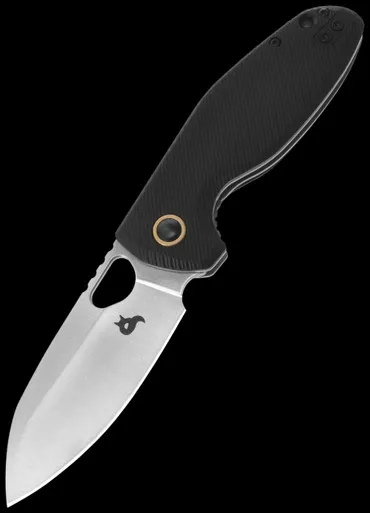 Black Fox Puffy G10 Stonewashed Folding Knife