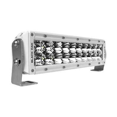 Black Oak 10" White Double Row Combo LED Bar