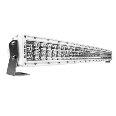 Black Oak 40" White Curved Double Row Combo LED Bar