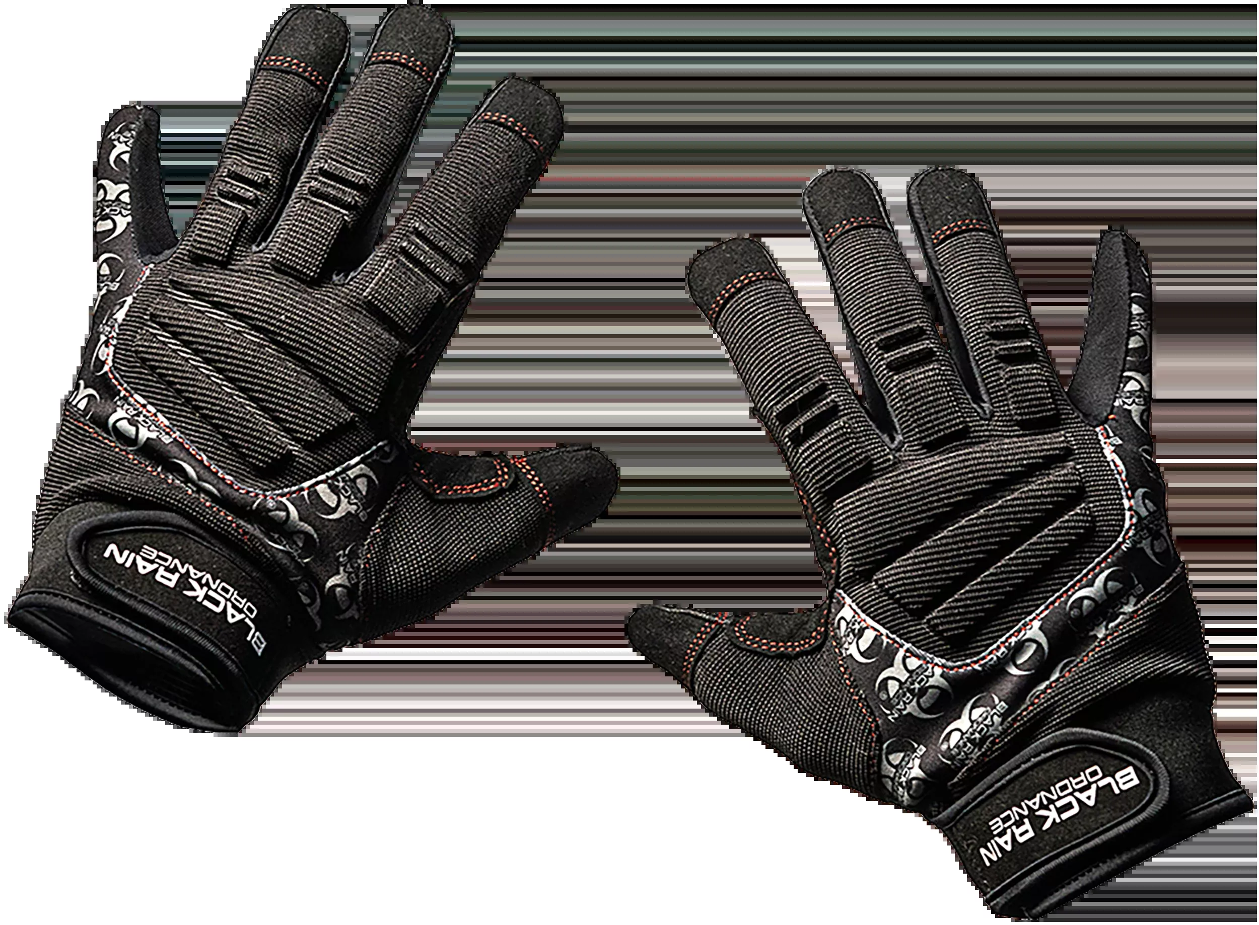 Black Rain Tactical Gloves – Performance Fit, Gel Impact Protection, Touchscreen Palm, TACTGLOVEBLK/GRYL
