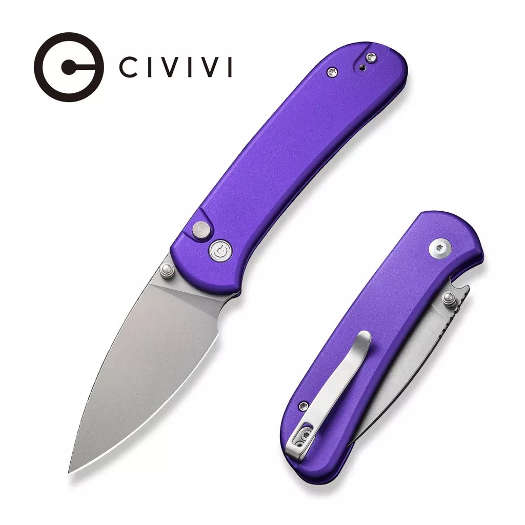 Blade HQ Exclusives SKU – CIVIVI Qubit Button Lock & Thumb Stud Knife C22030G-1