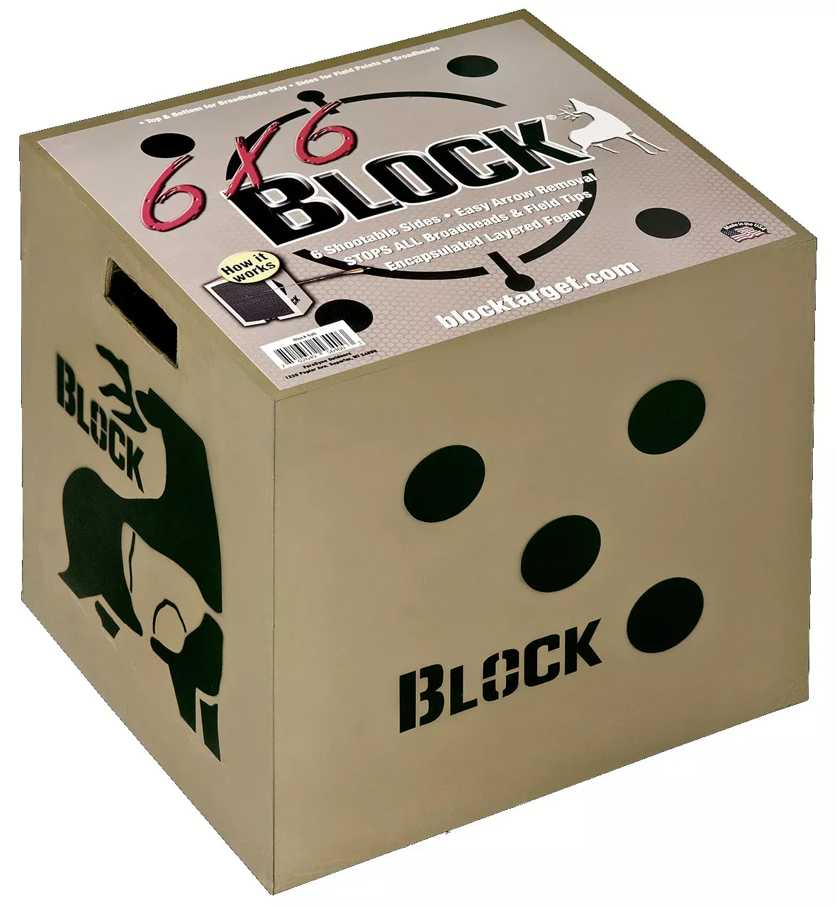 BLOCK BOW TARGET 6X6 18x16x18