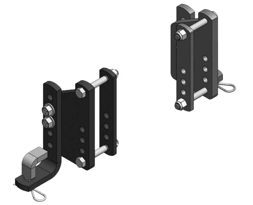 Blue Ox TrackPro 2-Point L Brackets with Mounts, Pair, Kit• BXW4074