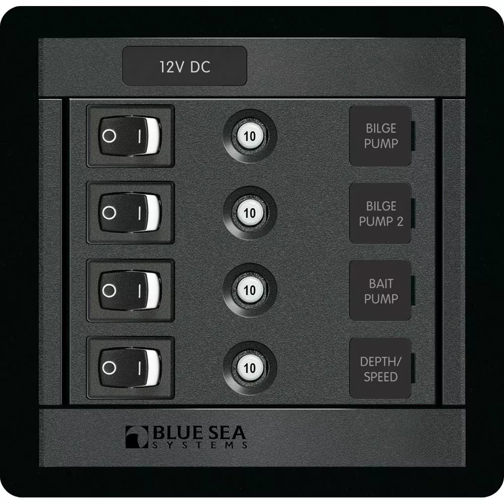Blue Sea 1455 4 Position Switch CLB Square [1455]