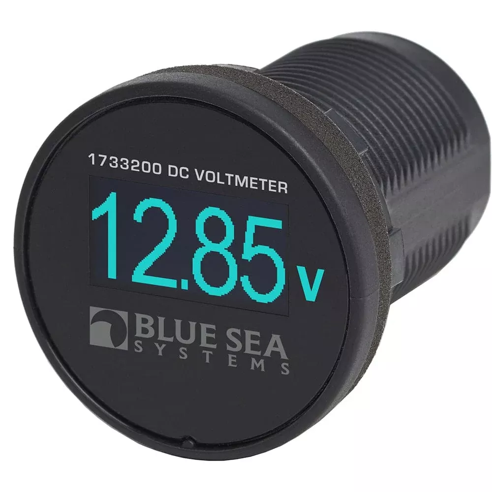 Blue Sea 1733200 Mini OLED Voltmeter – Blue