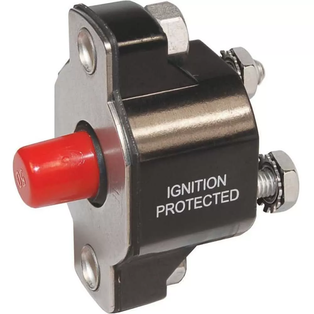 Blue Sea 2142 Medium Duty Push Button Reset-Only – 50A [2142]
