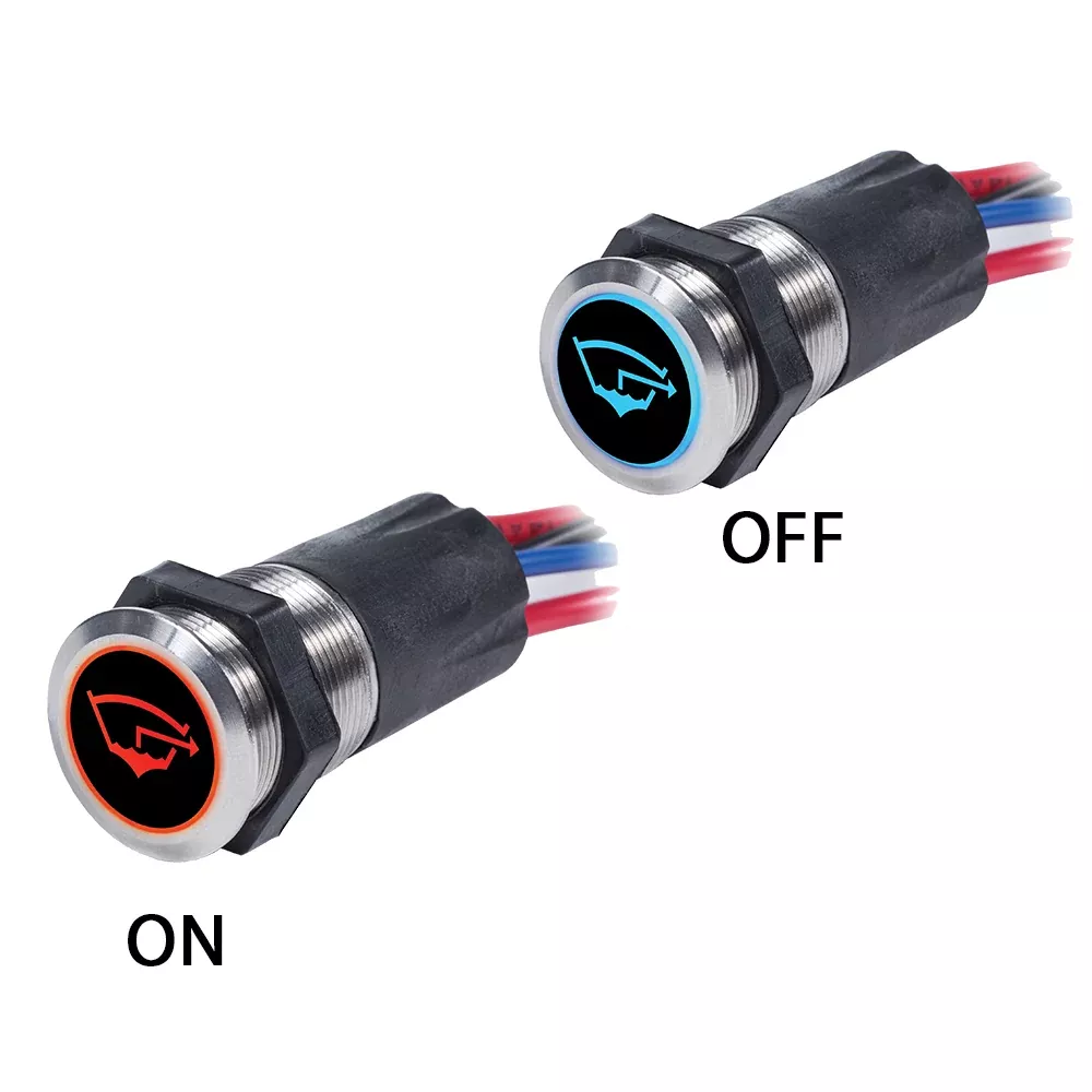 Blue Sea 4181 Backlit Push Button Switch OFF/(ON) – 15A [4181]