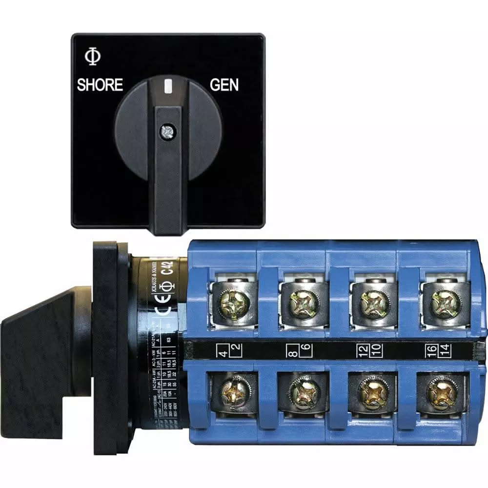 Blue Sea 6337 Switch, AC 120V AC 30AOFF+2 Position - 6337
