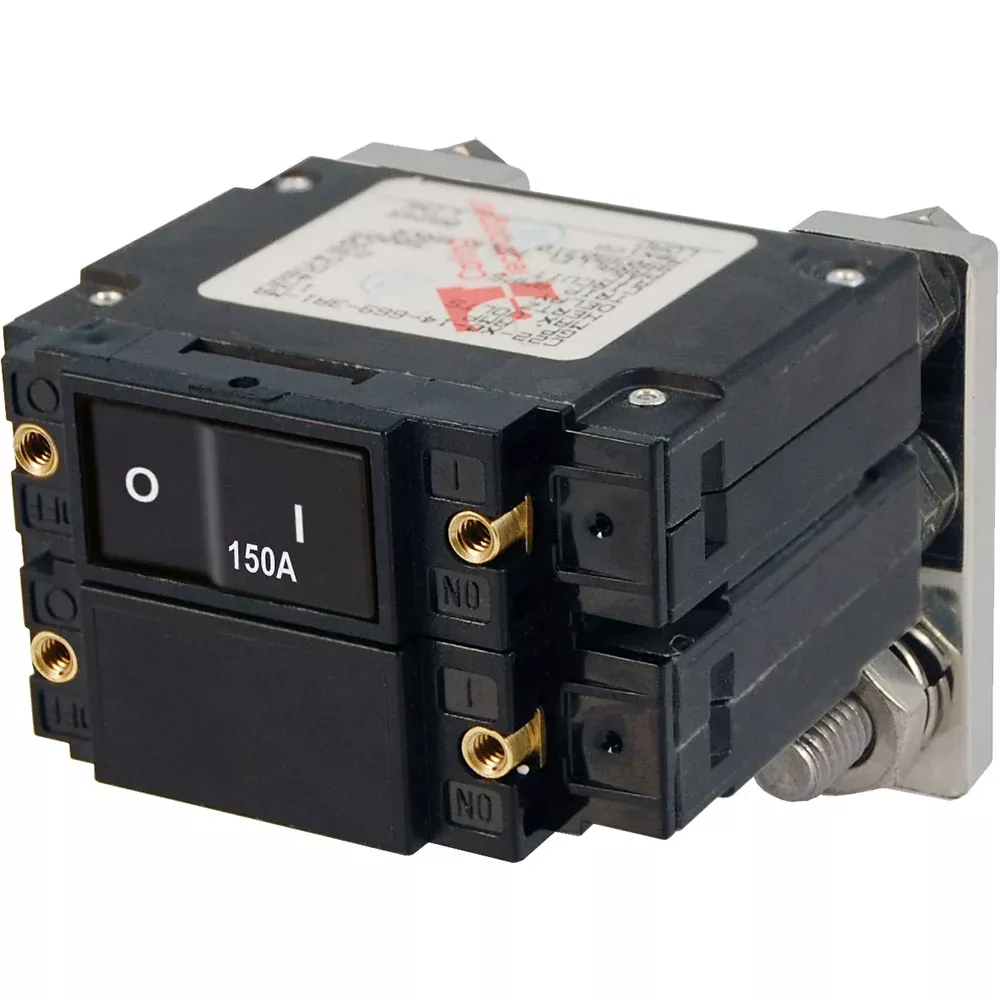 Blue Sea 7475 C-Series Flat Rocker Circuit Breakers, Single and Double Pole-150 Amp [7475]
