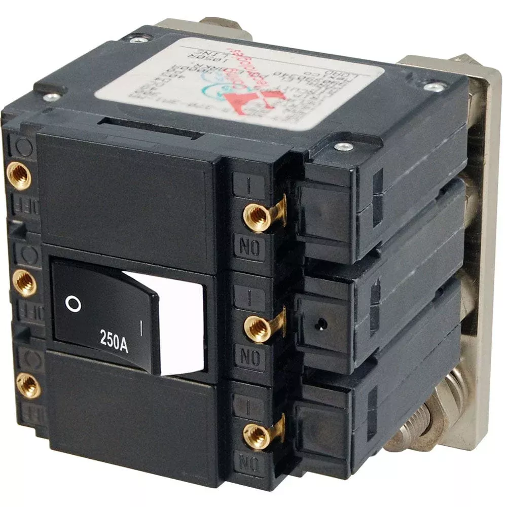 Blue Sea 7477 C – Series Flat Circuit Breaker, Single and Double Pole-250 Amp
