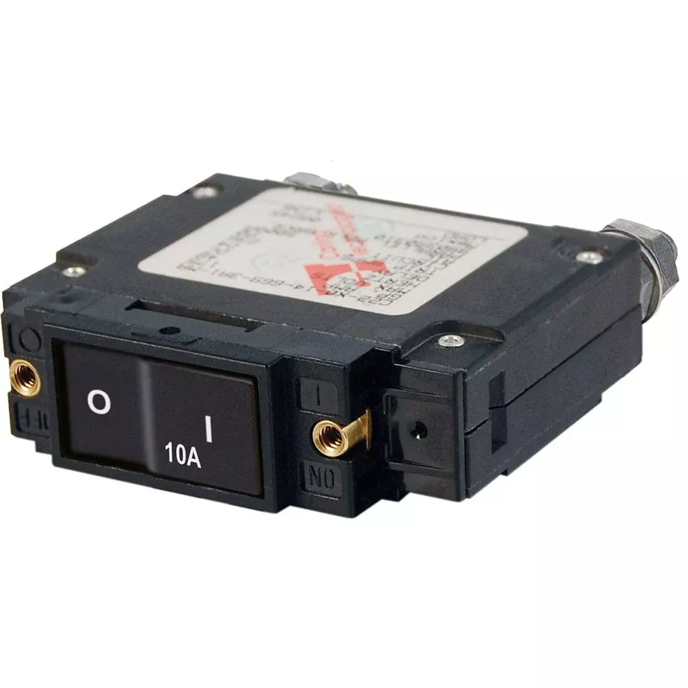 Blue Sea 7541 C-Series Flat Rocker Circuit Breaker – Single Pole – 10A