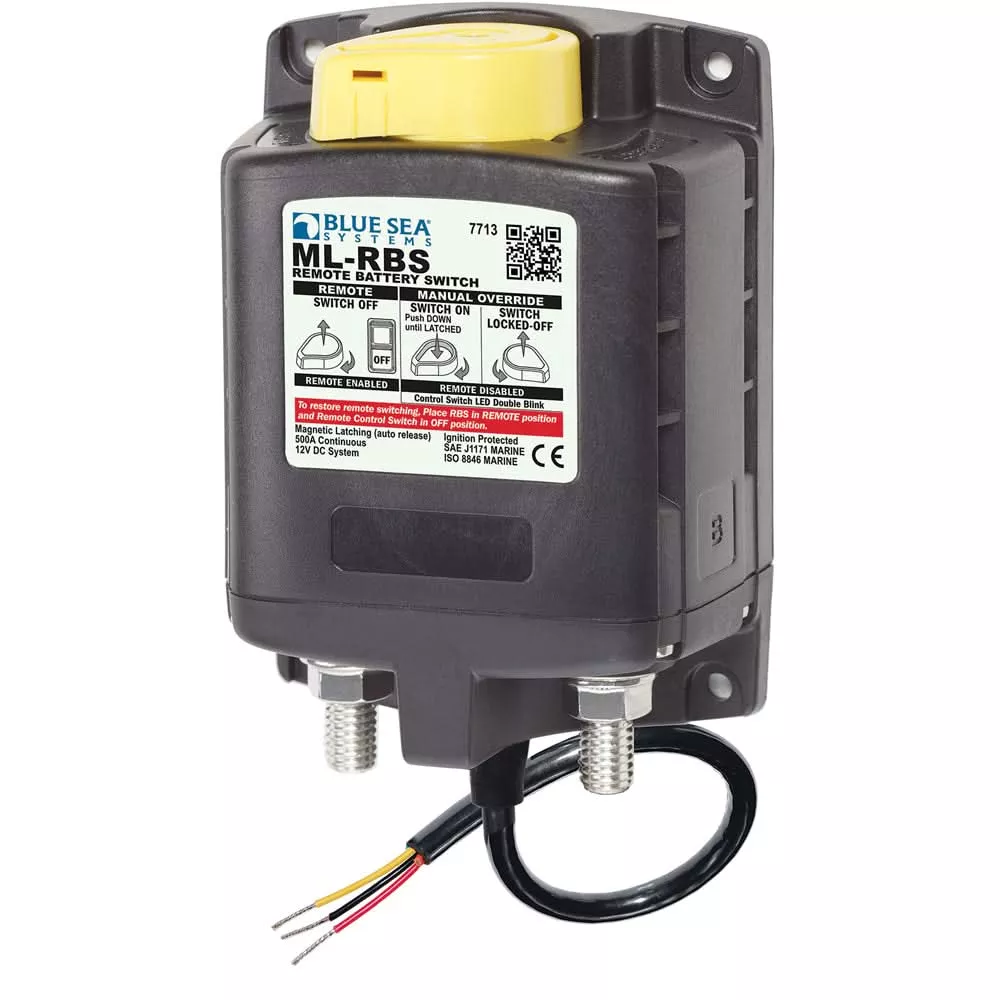 Blue Sea 7713 ML-RBS Remote Battery Switch w/Manual Control Release – 12V [7713]