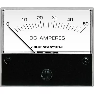 Blue Sea 8022 DC Analog Ammeter – 0-50A Range