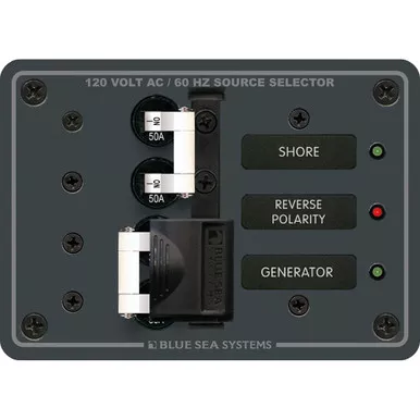 Blue Sea 8061 AC 50A Toggle Source Selector Panel