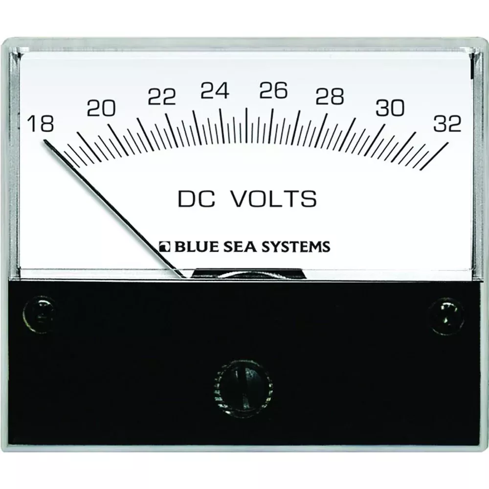 Blue Sea 8240 DC Analog Voltmeter – 2-3/4″ Face, 18-32 Volts DC [8240]