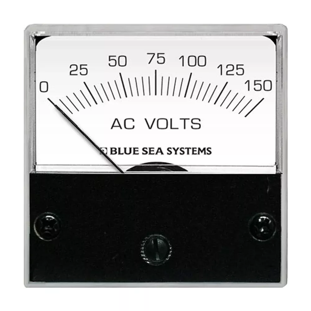 Blue Sea 8244 AC Analog Micro Voltmeter – 2″ Face, 0-150 Volts AC [8244]