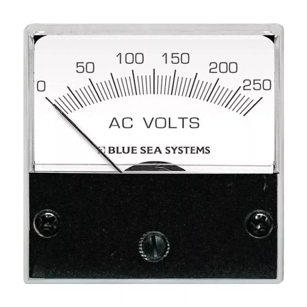 Blue Sea 8245 AC Analog Micro Voltmeter – 2″ Face, 0-250 Volts AC [8245]