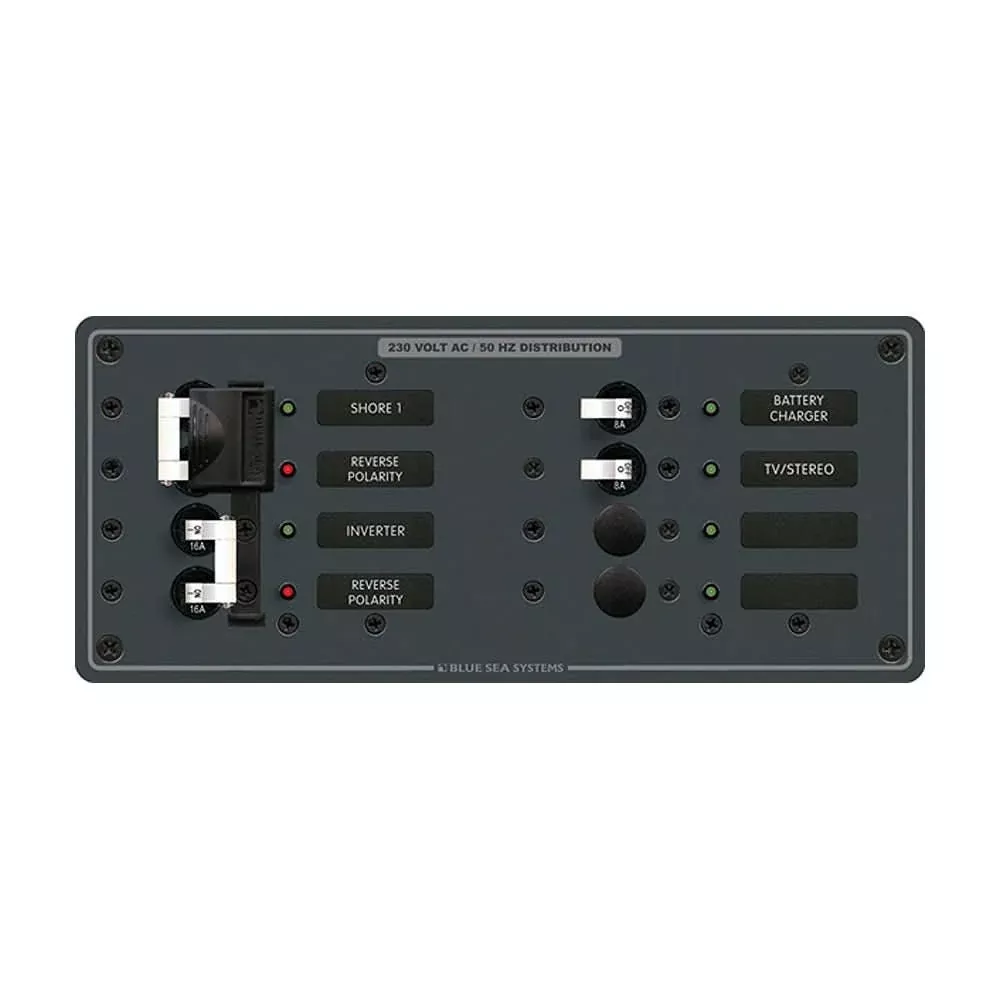 Blue Sea 8599 AC Toggle Source Selector (230V) – 2 Sources + 4 Positions [8599]