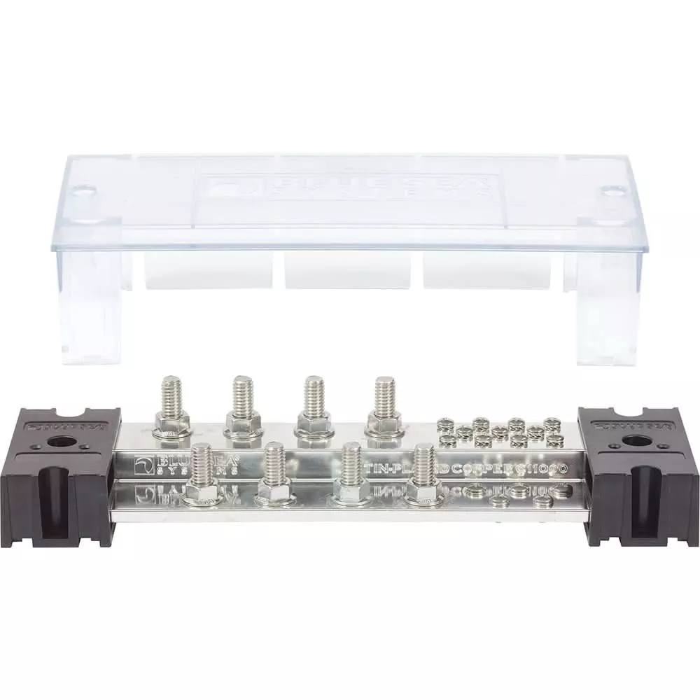 Blue Sea PowerBar 1000 – 8 3/8″ Terminal Studs w/Cover [1990]