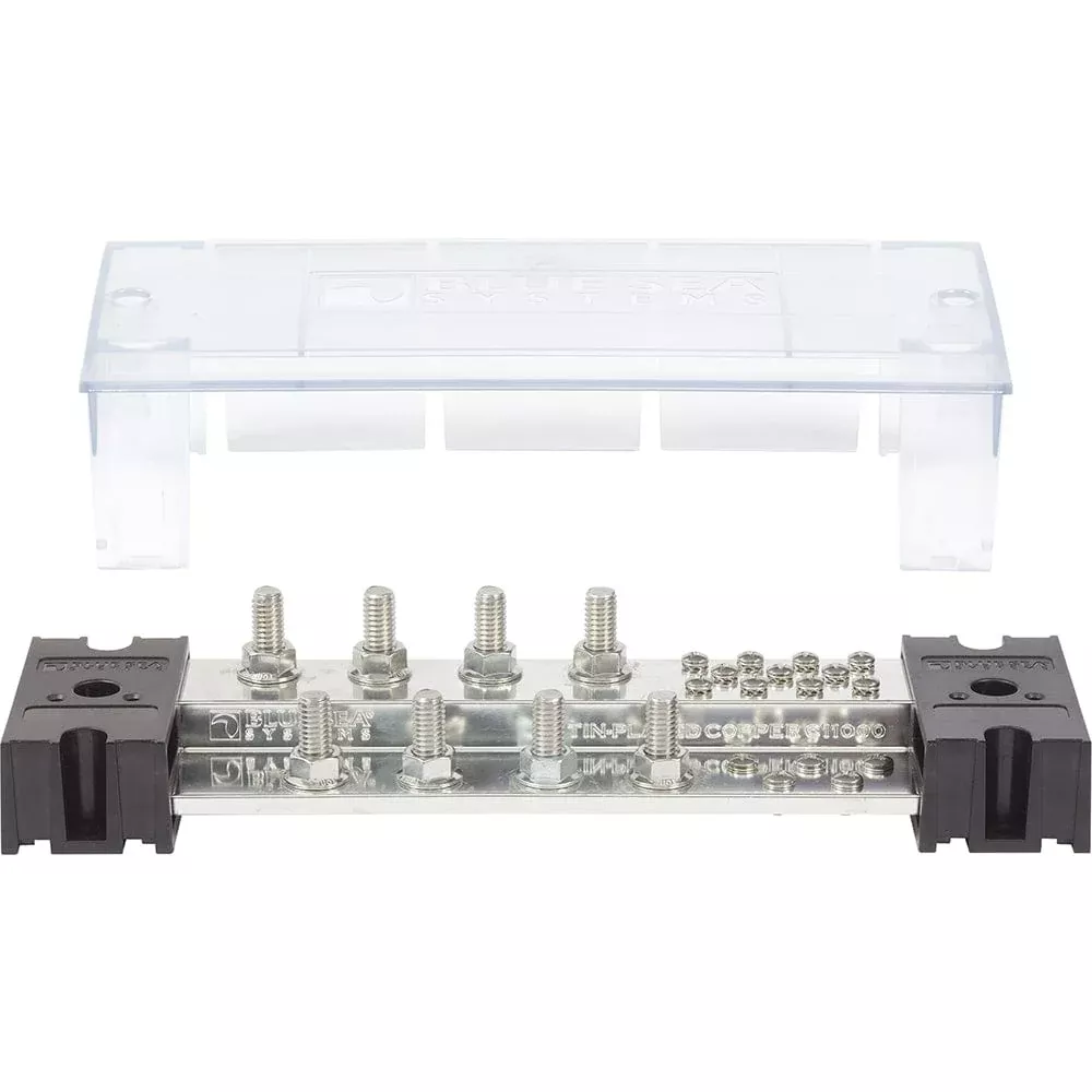 Blue Sea PowerBar 1000 – 8 3/8″ Terminal Studs w/Cover